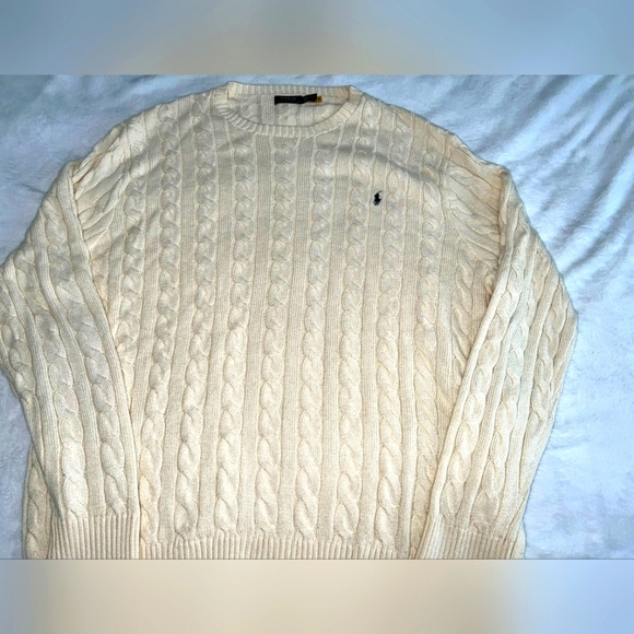 Polo Ralph Lauren Sweater- Men's Big & Tall Size 4XLT- Cream